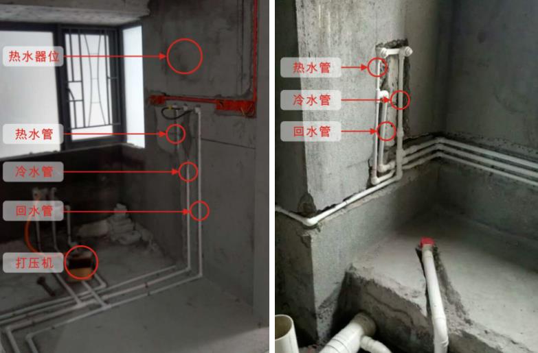 家裝循環(huán)水水管實(shí)拍圖，看整體布局方式是怎樣的？